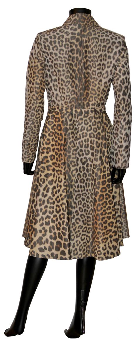 christian dior leopard coats